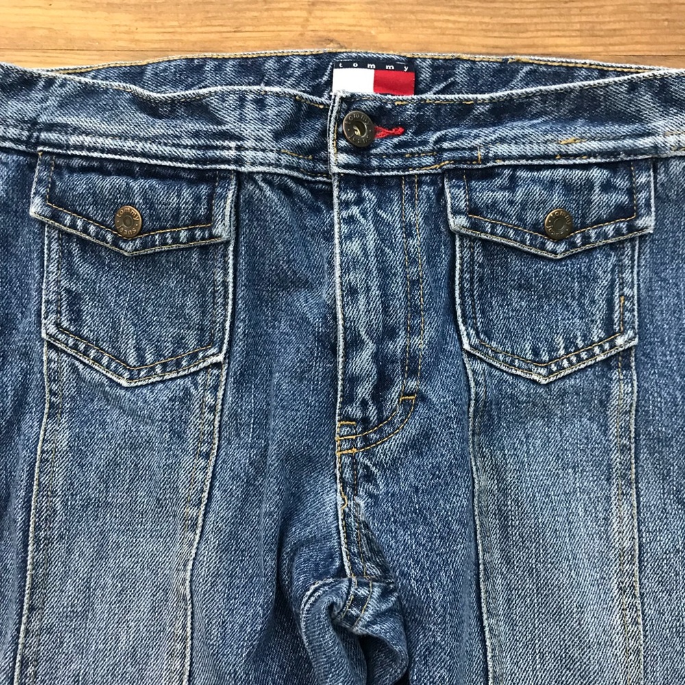 Tommy Hilfiger 90’s Lo Rise Jeans Sz 11 Wide Leg O - Picture 4 of 8